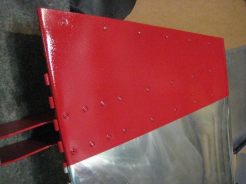 Polished left aileron