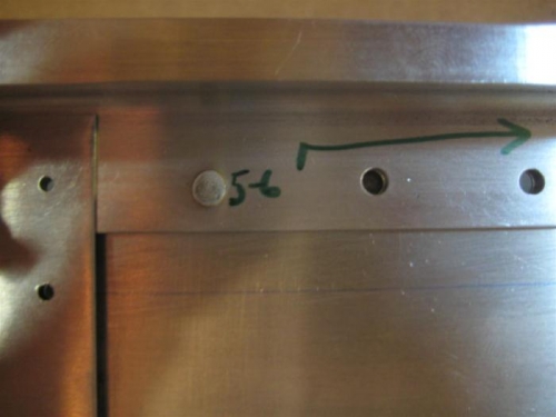 First rivet! Bolt and hammer method!