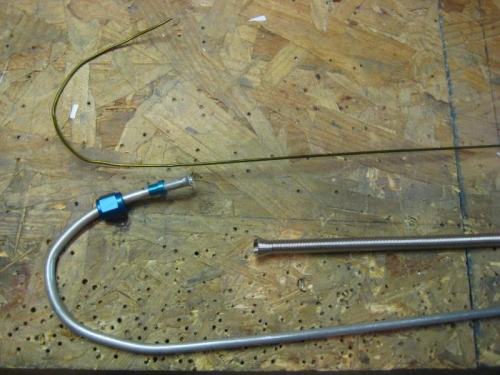 Hanger above, bent vent below.