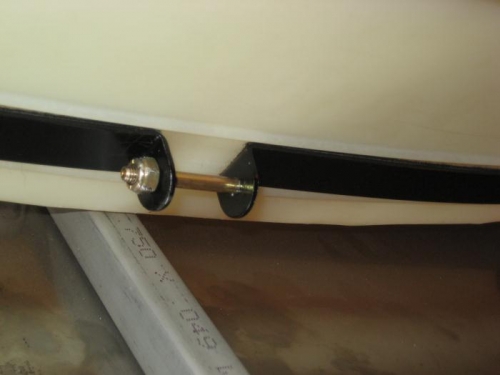 The front bolt FINALLY in place!