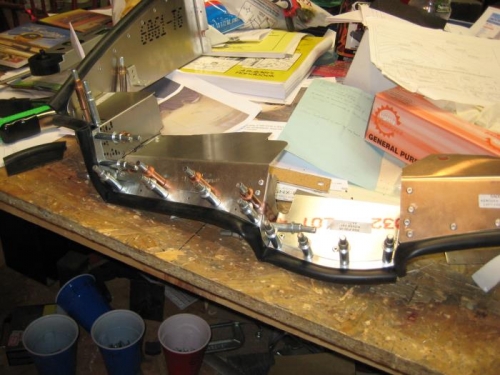 Lower center and right baffle seals.