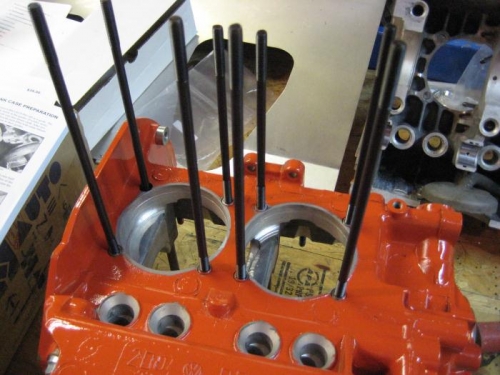 Studs for the heads.