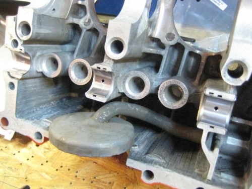 Cam bearings in place.