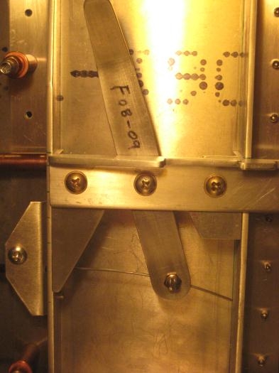 Trim lever w/ cable in place