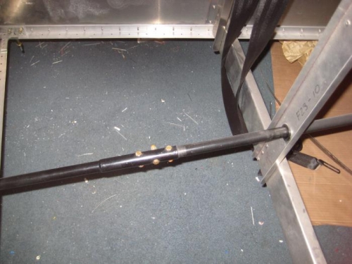 Pushrod tube (no bottom skin in place yet).