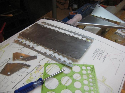 Instrument panel parts getting ready for paint.