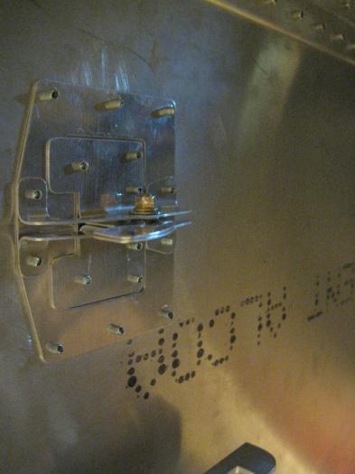 From the inside, the vent in the CLOSED position