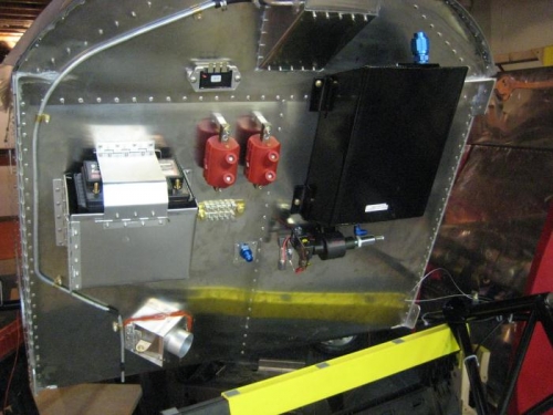 Added the ground bus below the orange coils.