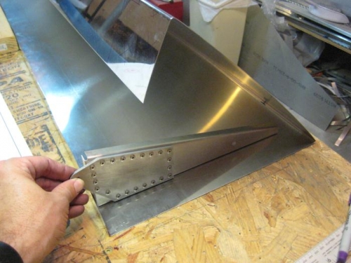 Testing where the inboard rib will go.