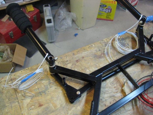 Long wires connected to PTT switch wires