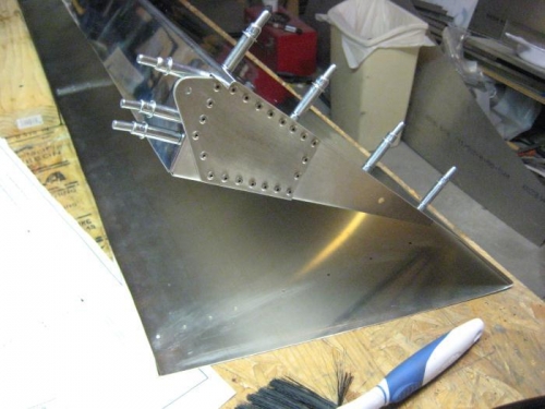 Inboard rib w/ control attache plate.