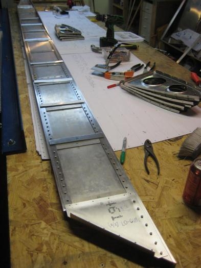 Everything ready to go for the right wing.