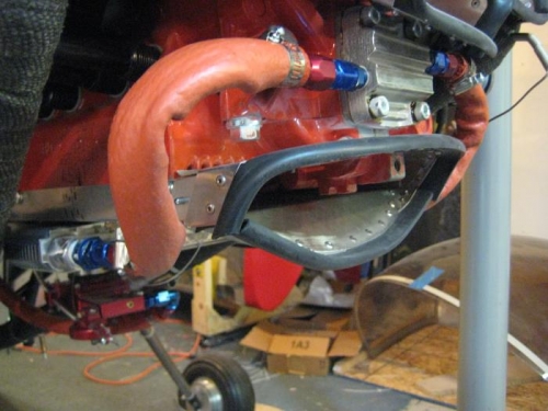 Oil cooler lines installed