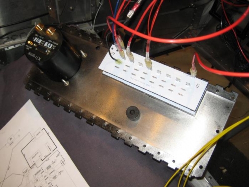 Making connections to the ZTron switch breakers.