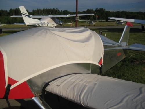 Cover in place with canopy missing (so it could go home)