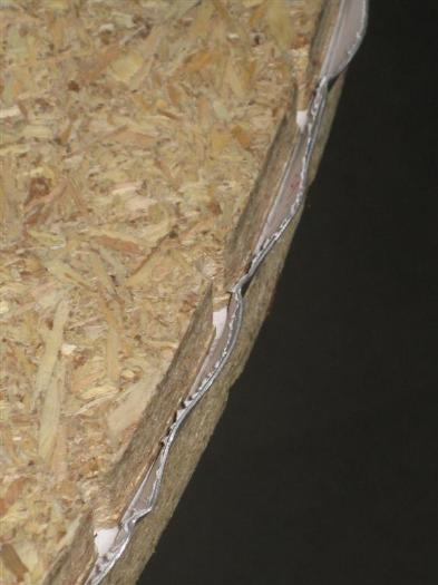 The edges look a bit ragged until you make the flutes larger and do some more pounding.