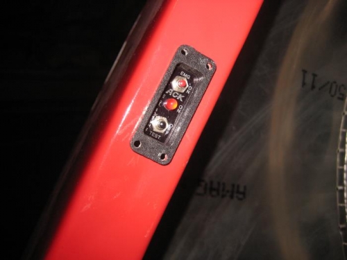 ELT remote loosely installed (I need the right screws to install)