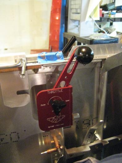 Throttle in place, full forward.