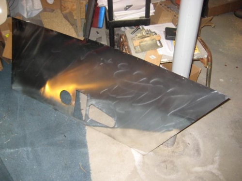 Right forward fuselage skin