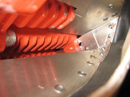 Shot inside, with seals against cowl.