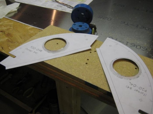 Lightening holes bent w/ Sonex flanging dies