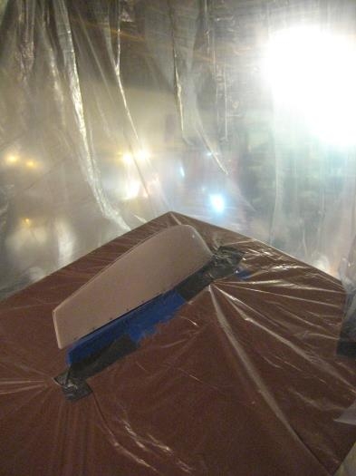 Hanging plastic around the tip.