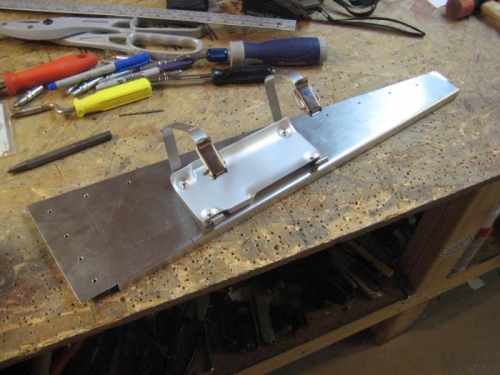 Structural shelf with ELT bracket attached.