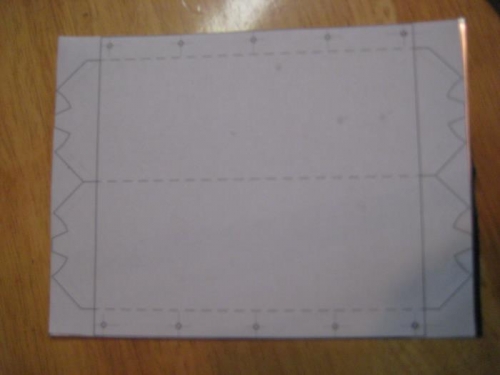 Pattern for 1/2 of heat muff