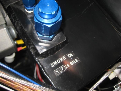 Labels for the smoke tank.