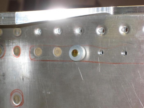 Dimple die on dimple-side