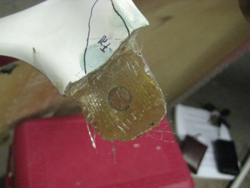 Hole in tab glassed in (even though it doesn't look like it)