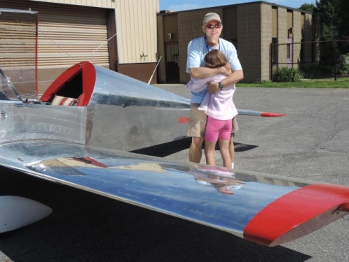 My daughter happy I'm back!