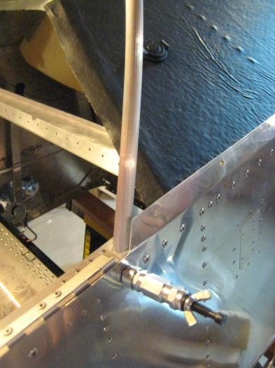 The long reach cleco from the outside...