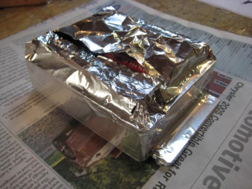 RDAC covered in aluminum tape.