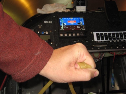 Note the airspeed of 72mph on the left.