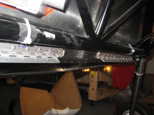 Two hinges (both halves) in place.