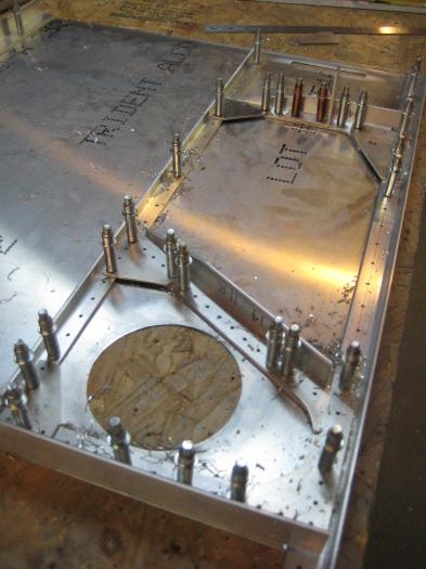 The aft end, prior to updrilling