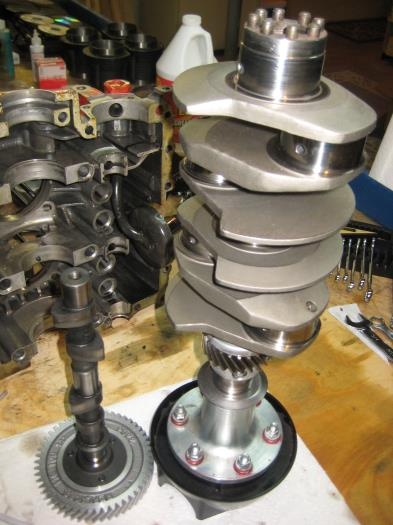 Crank and cam (I have not taken off the prop base yet)