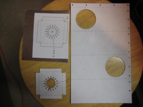 Parts in progress, of 0.025 alum.
