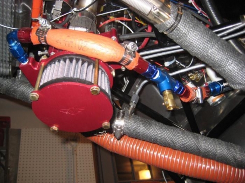 New fuel line with drain.