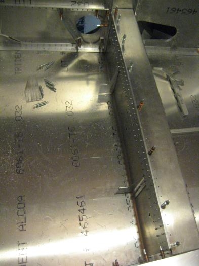 Spar tunnel viewed from the rear