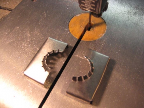 End caps cut to enable installation on exhaust.