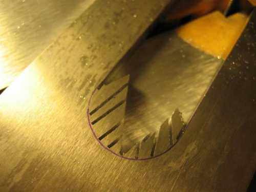 Especially in thick materials I find this method faster and more precise than a step drill or hole saw