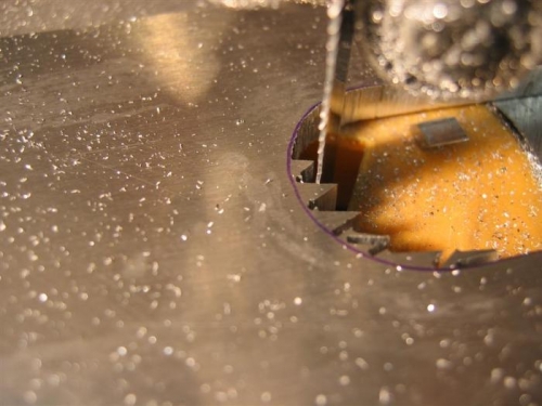 I just nibble away at angles until it's all gone.