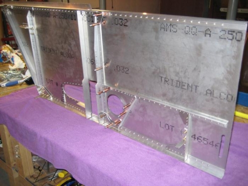 COMPLETED interior of right forward fuselage