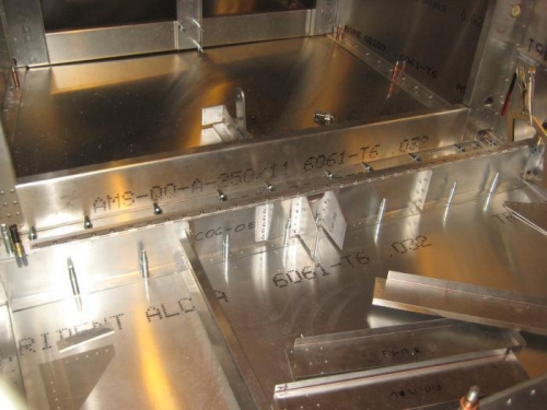 C07-02 assembly being pilot drilled