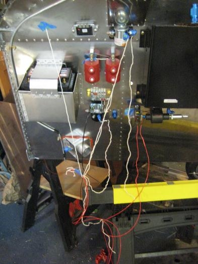 I used actual wires, plus string for wires not in place, to figure out wiring runs.