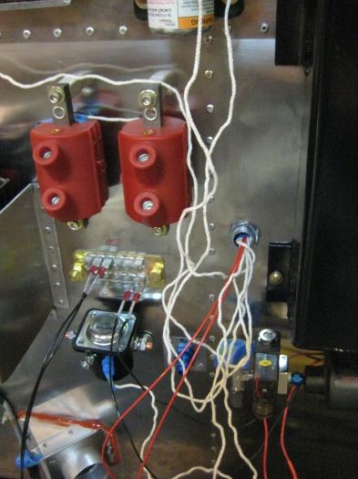 With a steel sleeve through the firewall, I test fit all the 