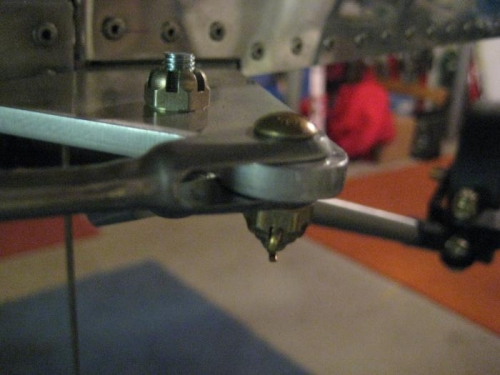 Clevis bolt installed at port rudder horn
