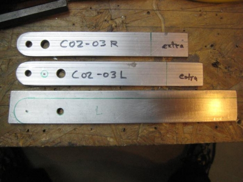 The C02-03's even with extra material, were not enough to reach the cables